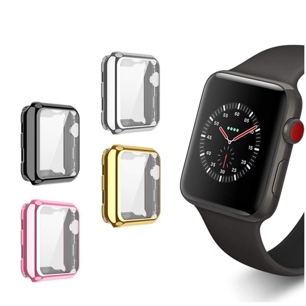 Metallic Chrome Case Gel Cover for IWatch Series 4